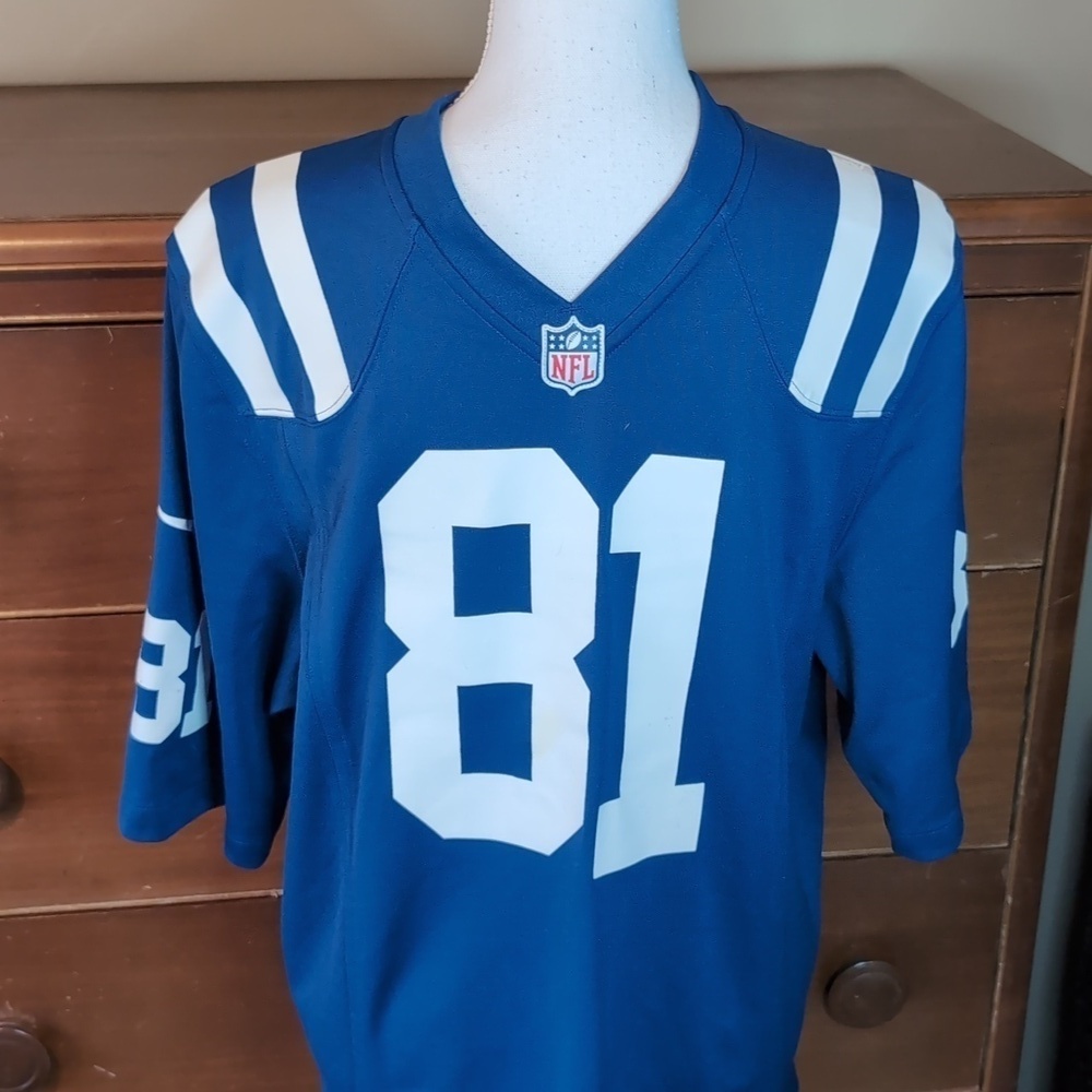 COLTS Jerseys #81 JOHNSON NIKE On Field - Picture 3 of 14